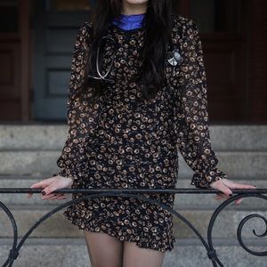STORIA floral print long sleeve dress